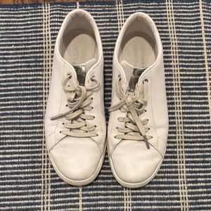 Cole Haan Off White Leather Sneakers